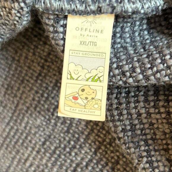 OFFLINE by Aerie Snowday Mock Neck Sweatshirt Blue Womens Size XXL - Picture 8 of 11